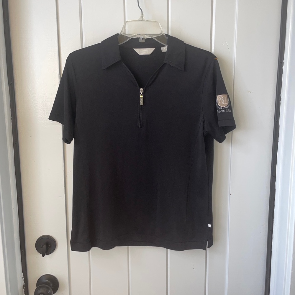 Black Callaway Polo Size M Salem Hills